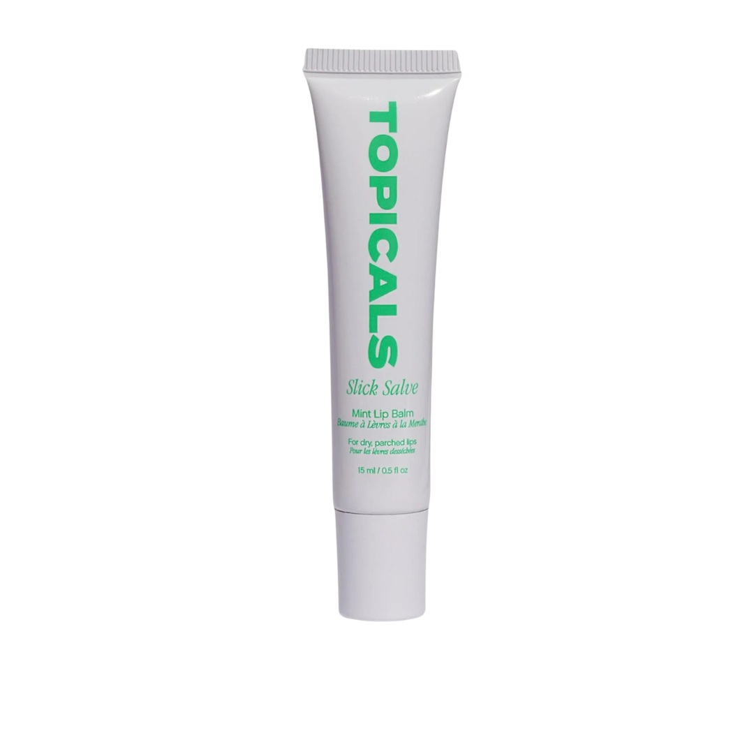 Topicals Slick Salve Glossy Lip Balm for Soothing + Hydration, 15mL